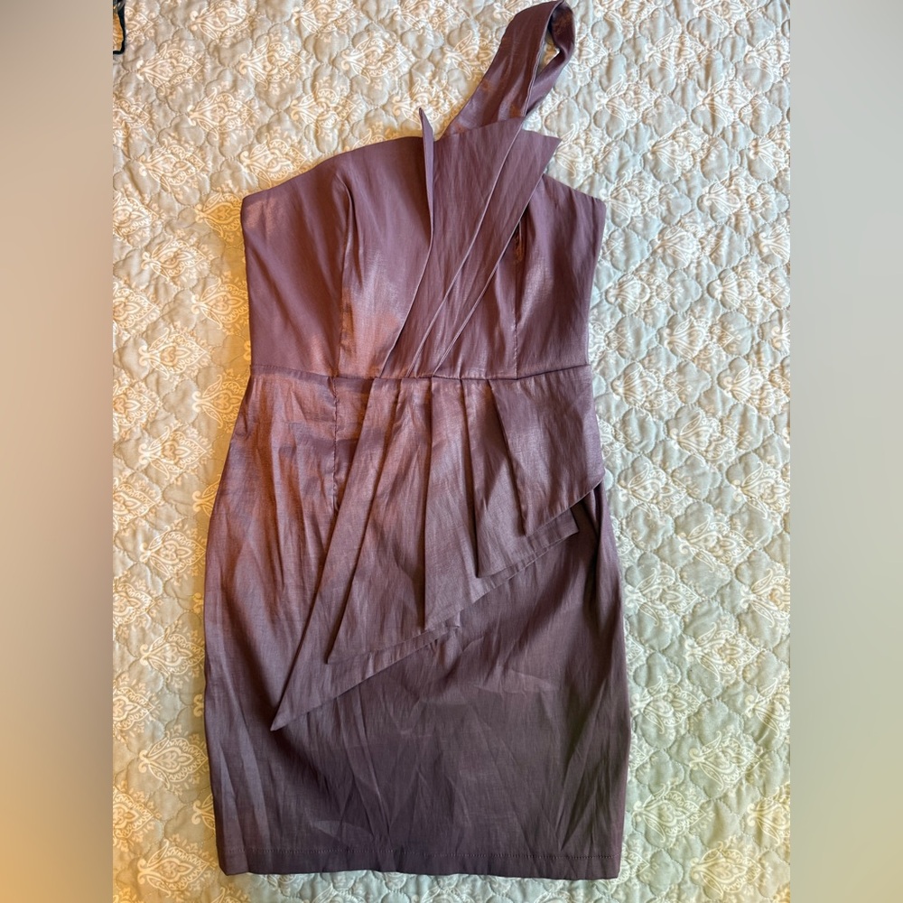 Romeo & Juliet Couture Asymmetrical Mauve Dress